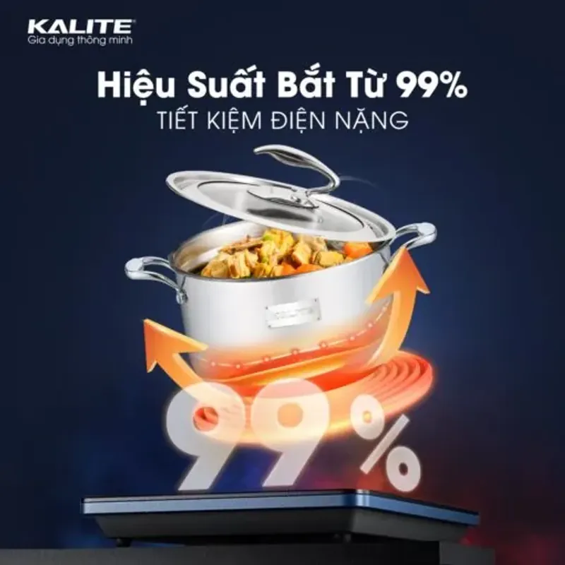 Bộ nồi nguyên khối inox 304 Tripro Kalite KL999 siêu bền 572270