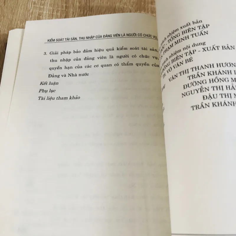 KIỂM SOÁT TÀI SẢN, THU NHẬP CỦA ĐẢNG VIÊN LÀ NGƯỜI CÓ CHỨC VỤ, QUYỀN HẠN 976680