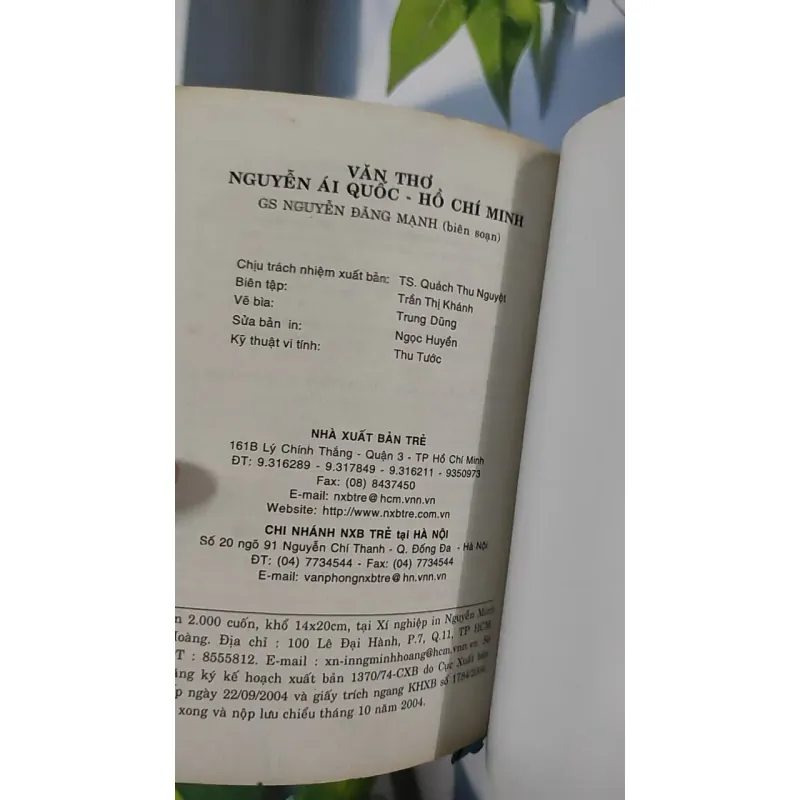 Văn Thơ Nguyễn Ái Quốc - Hồ Chí Minh - GS. Nguyễn Đăng Mạnh 798441