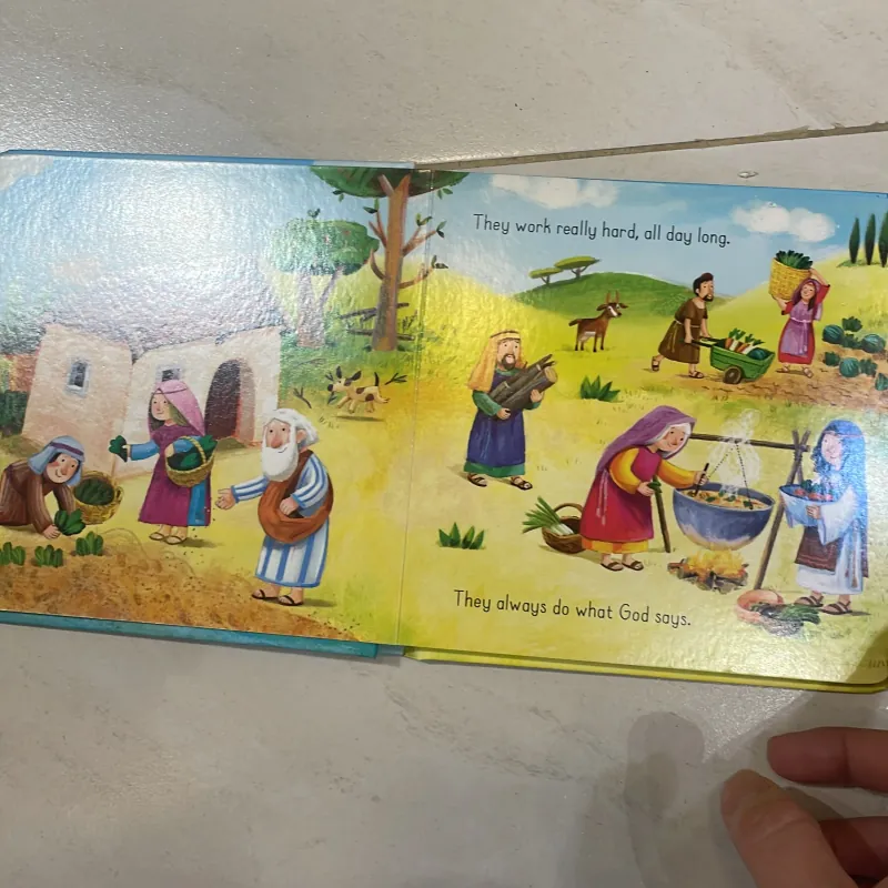NGOẠI VĂN tiếng anh trẻ em : Usborne Little Board Books NOAH’s Ark  1027819