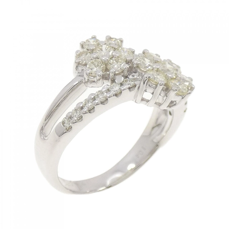 Nhẫn kim cương K18WG hoa 1.04CT 672678