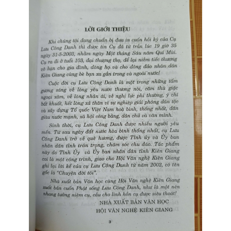 Phật sống Lưu Công Danh N18 - 2003 - 117 trang LỊCH SỬ - CHÍNH TRỊ - TRIẾT HỌC ANTQ2012-175 921332