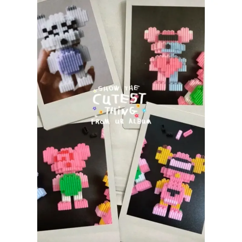 4 Mini lego gấu lắp sẵn 11cm 592841