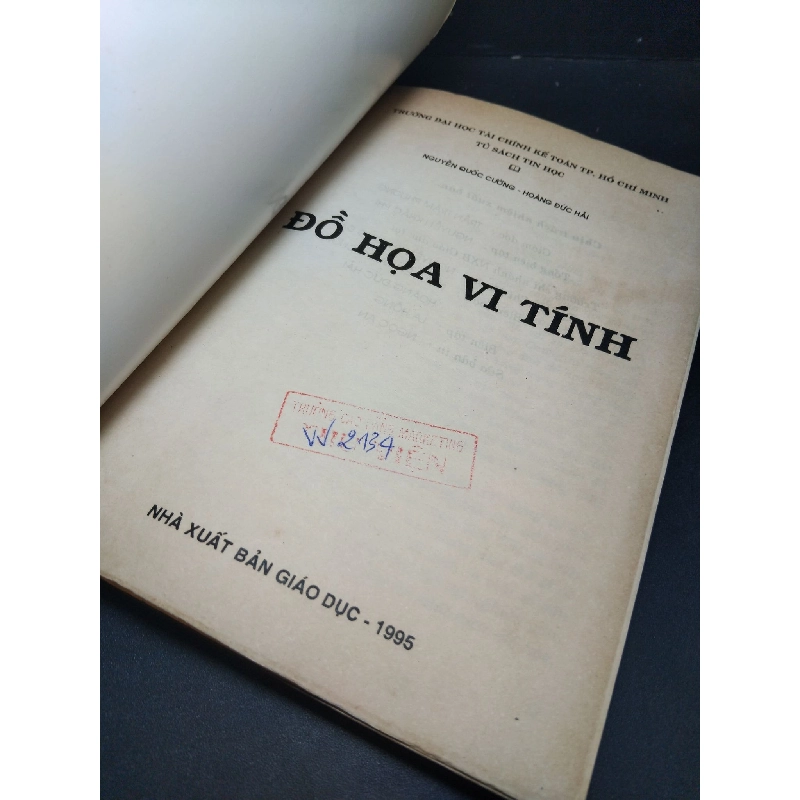 Computer Graphics đồ họa máy tính mới 80% bẩn bìa, có mộc đỏ, ố vàng 1995 Nguyễn Quốc Cường - Hoàng Đức Hải HCM2103 GIÁO TRÌNH, CHUYÊN MÔN 918627