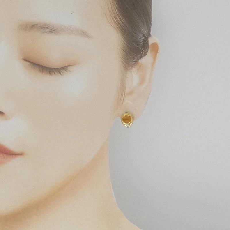 K18YG Citrine Bông tai - Hàng hiệu Chính hãng 867911