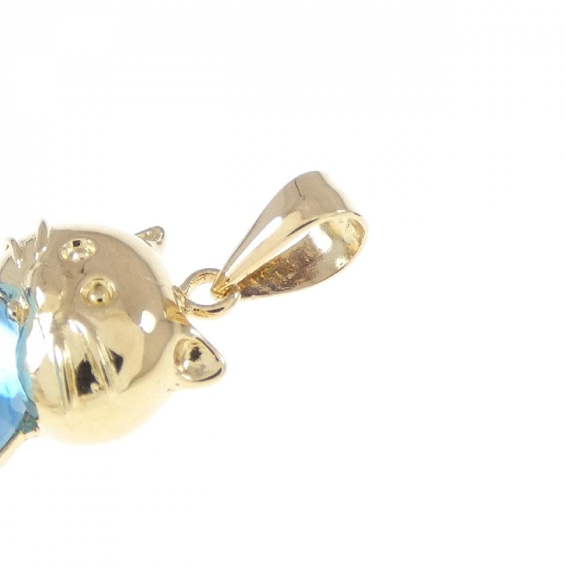K18YG Blue Topaz Pendant - Hàng hiệu Authentic 864726