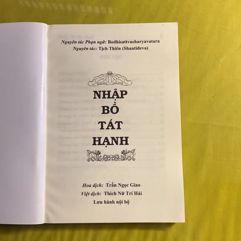 Nhập Bồ Tát Hạnh, Bồ Tát Tích Thiên(Shantideva)- Việt Dịch: Thích Nữ Trí Hải 688768