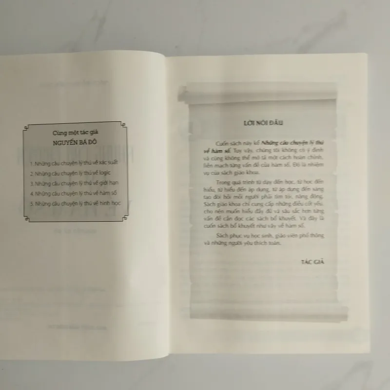 Những câu chuyện lí thuyết về hàm số  1026270