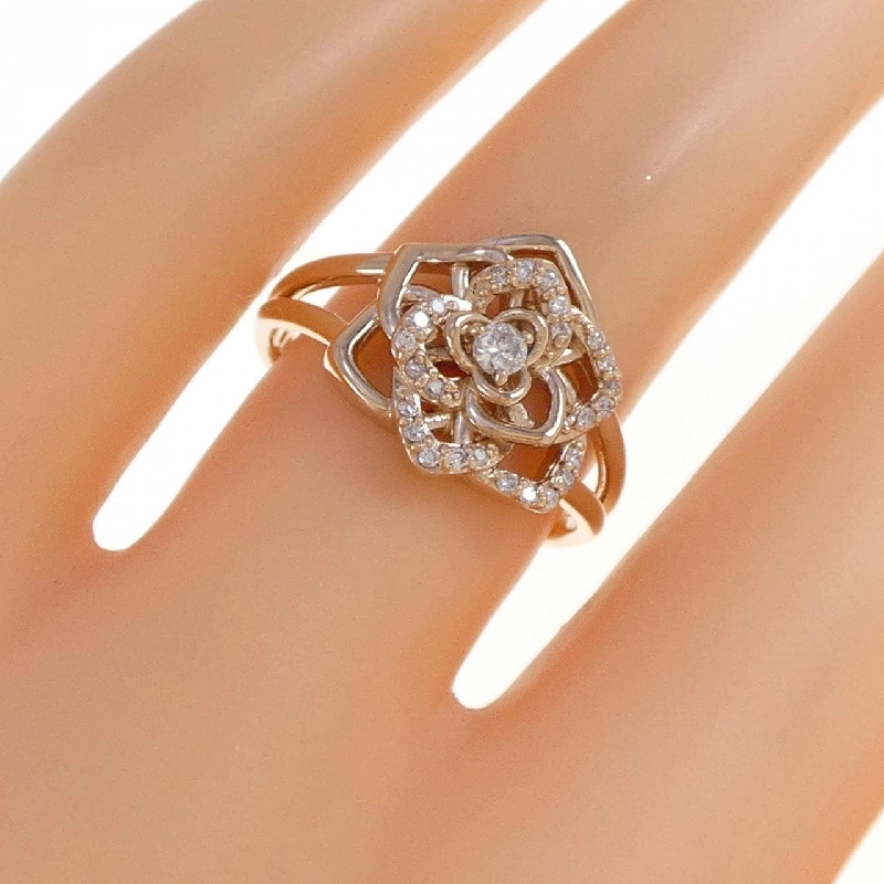 Nhẫn kim cương hoa K18PG 0.15CT 669167