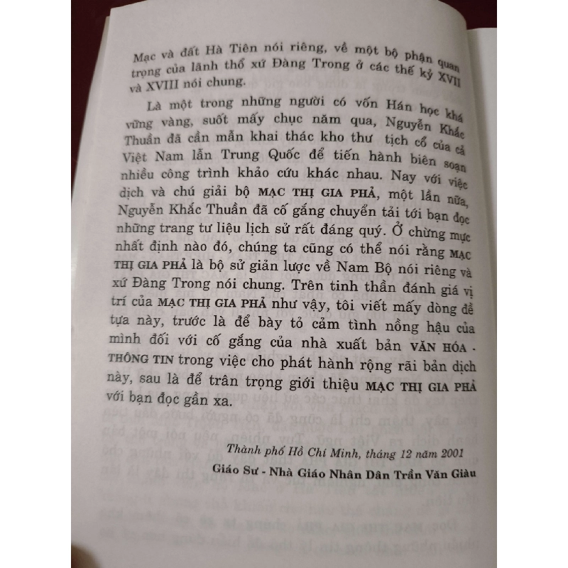 Mạc thị gia phả - Vũ Thế Dinh - 2002 - 86 trang LỊCH SỬ - CHÍNH TRỊ - TRIẾT HỌC ANTQ2809 920013