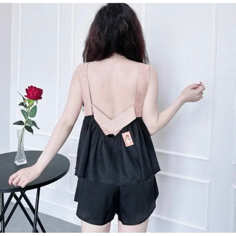 Đồ ngủ đùi lụa satin loại 1  10788