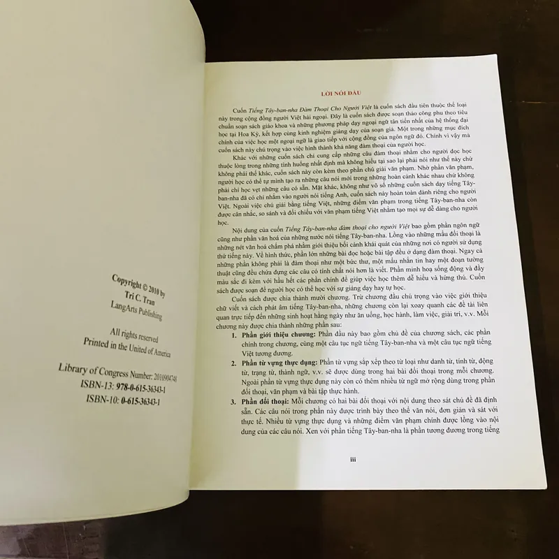 Tiếng Tây ban nha đàm thoại cho người Việt - Tri C.Tran 723365