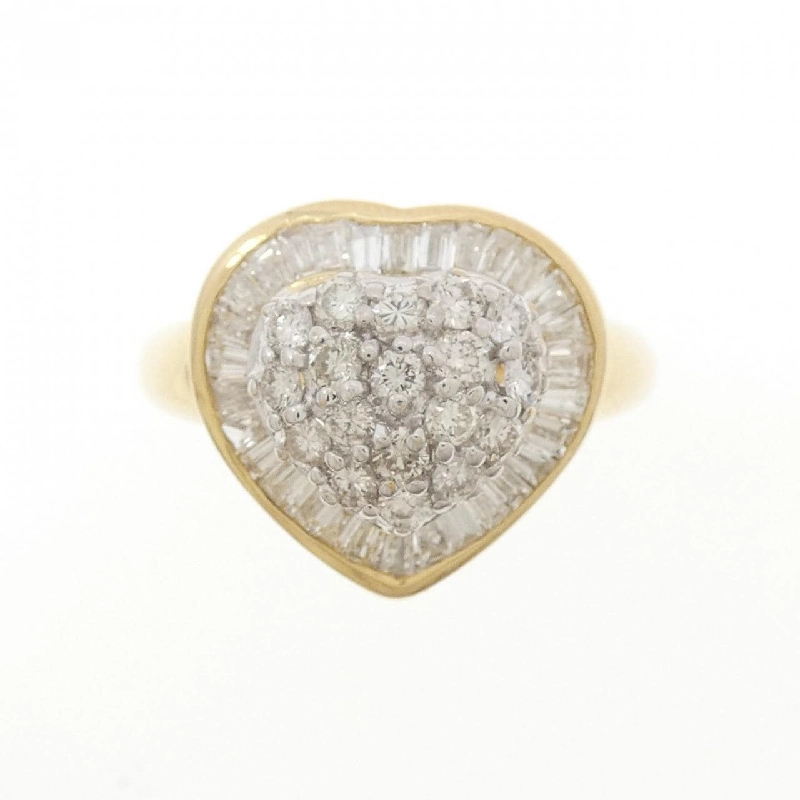Nhẫn kim cương hình trái tim K18YG/K18WG 1.08CT - Hàng hiệu Chính hãng 851963