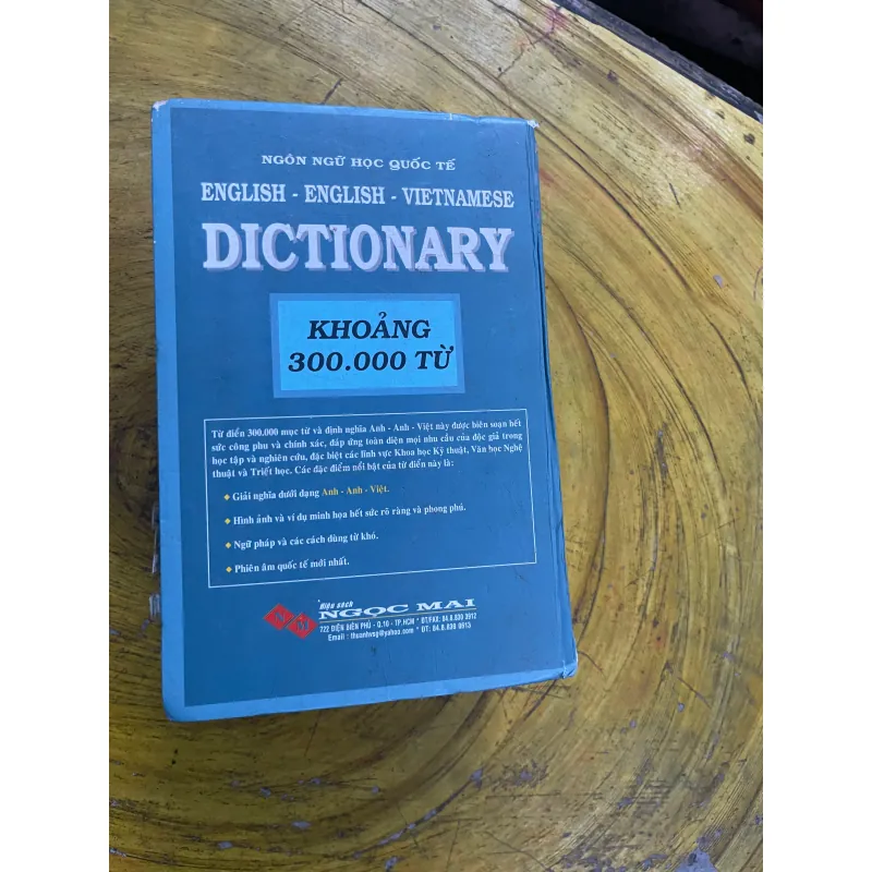 TỪ ĐIỂN ANH-ANH-VIỆT ENGLISH-ENGLISH-VIETNAMESE DICTIONARY 730411
