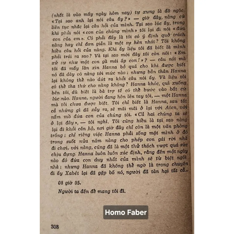 HOMO FABER - tiểu thuyết của Max Frisch (308 trang) 732673