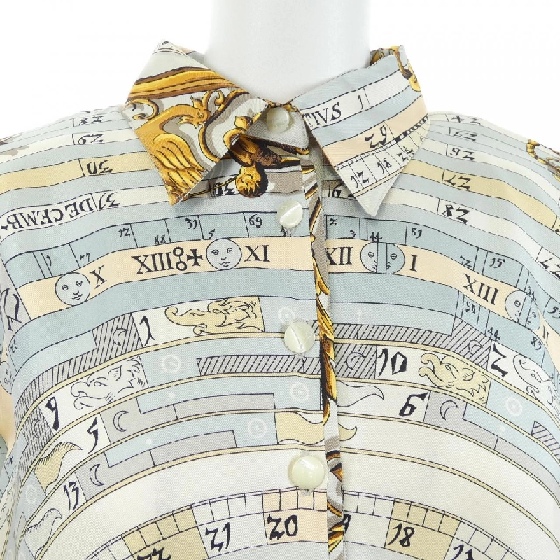 HERMES DIES ET HORE Tulle Rêne. Áo - Hàng hiệu Chính hãng 775556