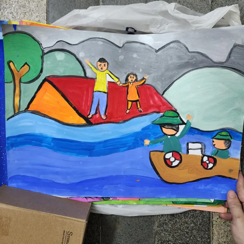 Combo 25 bức tranh vẽ acrylic về phong cảnh 799924