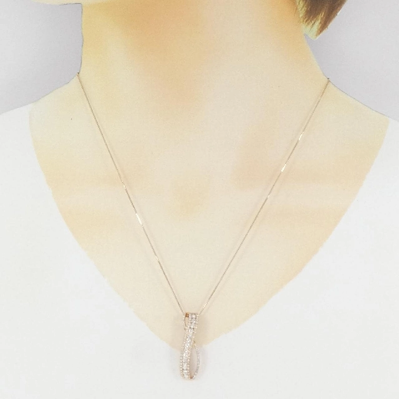 K18PG Dây chuyền kim cương 1.00CT - Hàng hiệu Chính hãng 861540