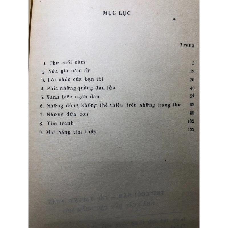 Thư cuối năm 1985 mới 50% ố vàng rách gáy nhẹ Trần Ninh Hồ HPB0906 SÁCH VĂN HỌC 914930
