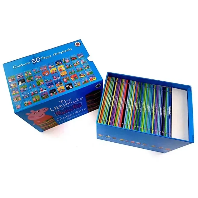 Peppa pig 50 quyển (Sách nhập) - Hộp xanh+đỏ+vàng - Tặng File Mp3 799748