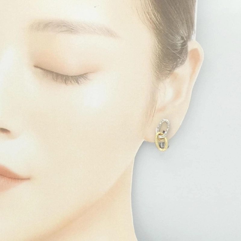 Bông tai kim cương 750YG/750WG - Hàng hiệu Authentic 871858