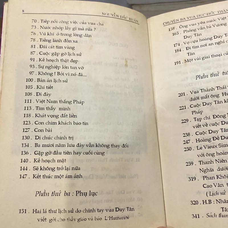 CHUYỆN BA VUA DỤC ĐỨC, THÀNH THÁI, DUY TÂN (XB 1995) 732974