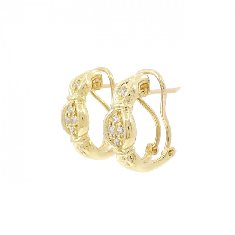 K18YG Bông tai/Khuyên tai kim cương 0.20CT - Hàng hiệu Chính hãng 872987