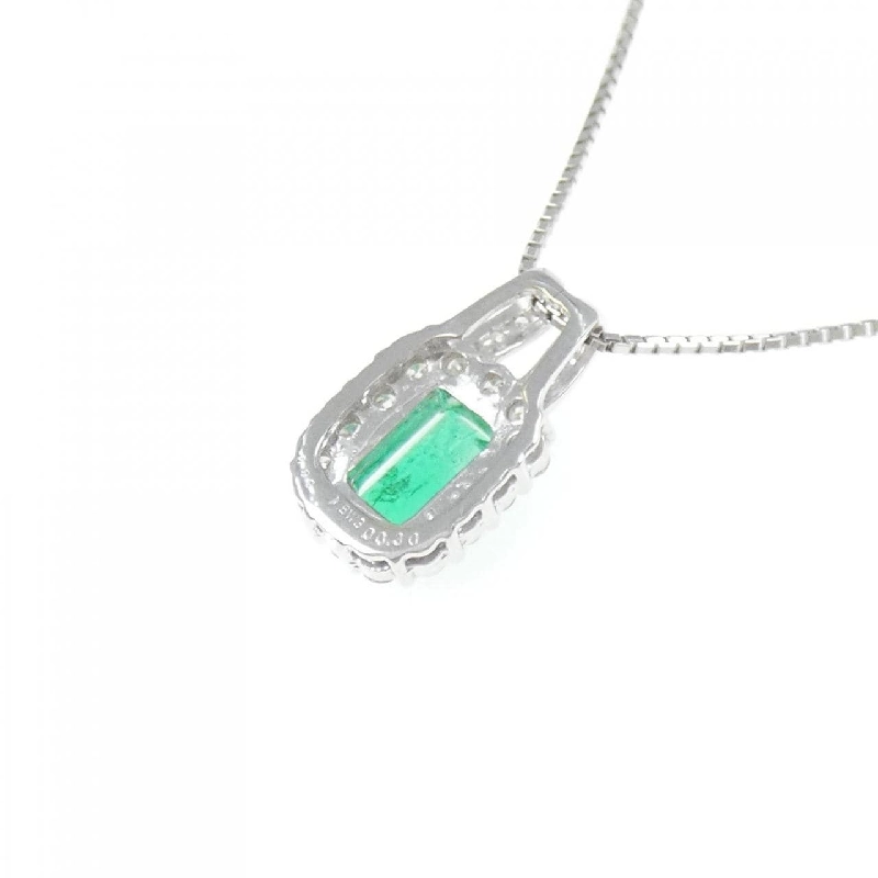K18WG Emerald Necklace 0.69CT - Hàng hiệu Authentic 859699