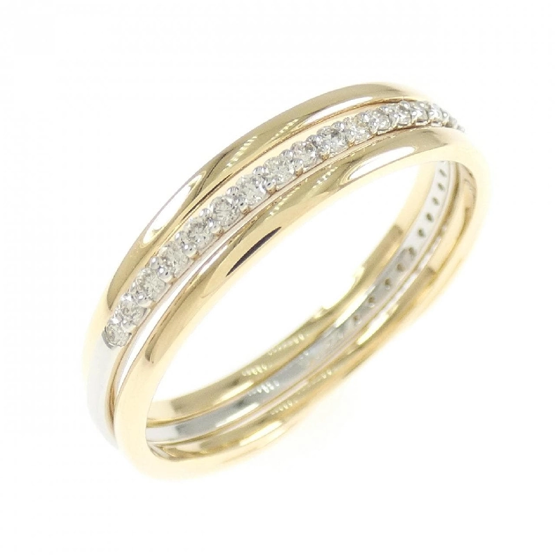 Nhẫn kim cương K18YG/PT900 0.20CT 665778