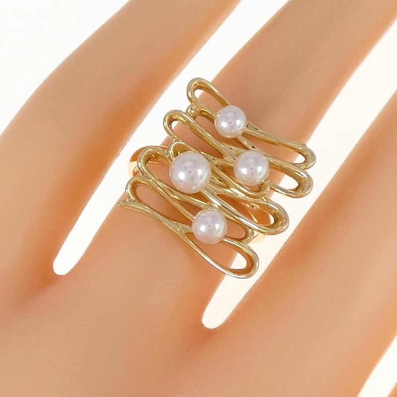 Nhẫn ngọc trai Akoya K18YG 672109