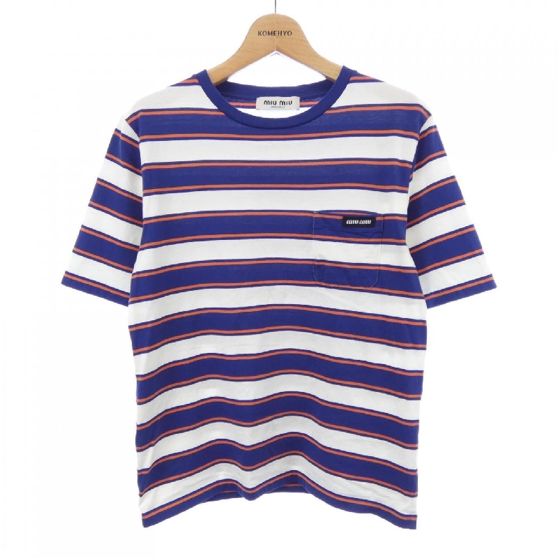 MIU MIU MIU MIU Logo Áo thun Jersey MJN537 SOOO 14RT - Hàng hiệu Chính hãng 821996