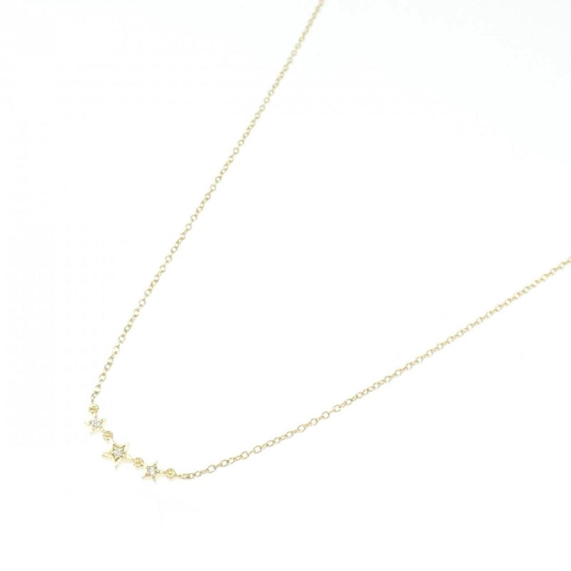 K18YG Ngôi sao Kim cương Dây chuyền 0.01CT - Hàng hiệu Chính hãng 862822