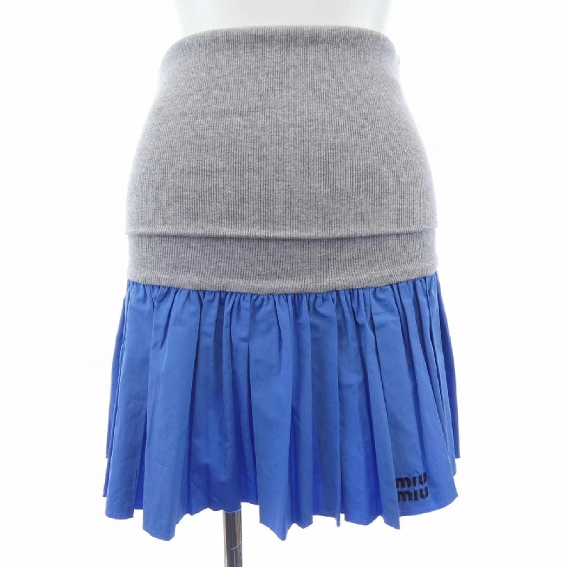 Chân váy MIU MIU POPLIN VÀ JERSEY MG2466 SOOO 17HP - Hàng hiệu Chính hãng 821686