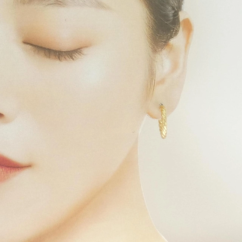 K18YG/K18PG Khuyên tai hình vòng - Hàng hiệu Chính hãng 867753