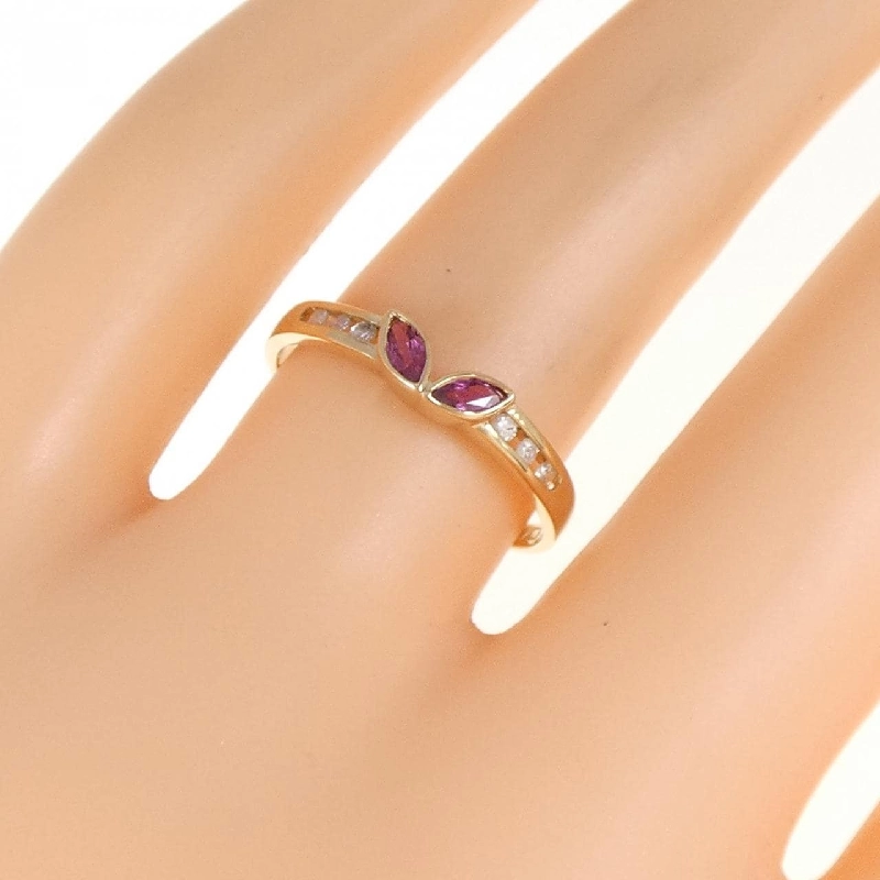 Nhẫn Ruby K18YG 0.18CT 672325