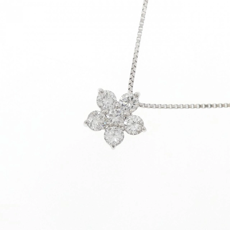 K18WG Hoa Đá Kim Cương Dây Chuyền 0.70CT - Hàng hiệu Chính hãng 857912