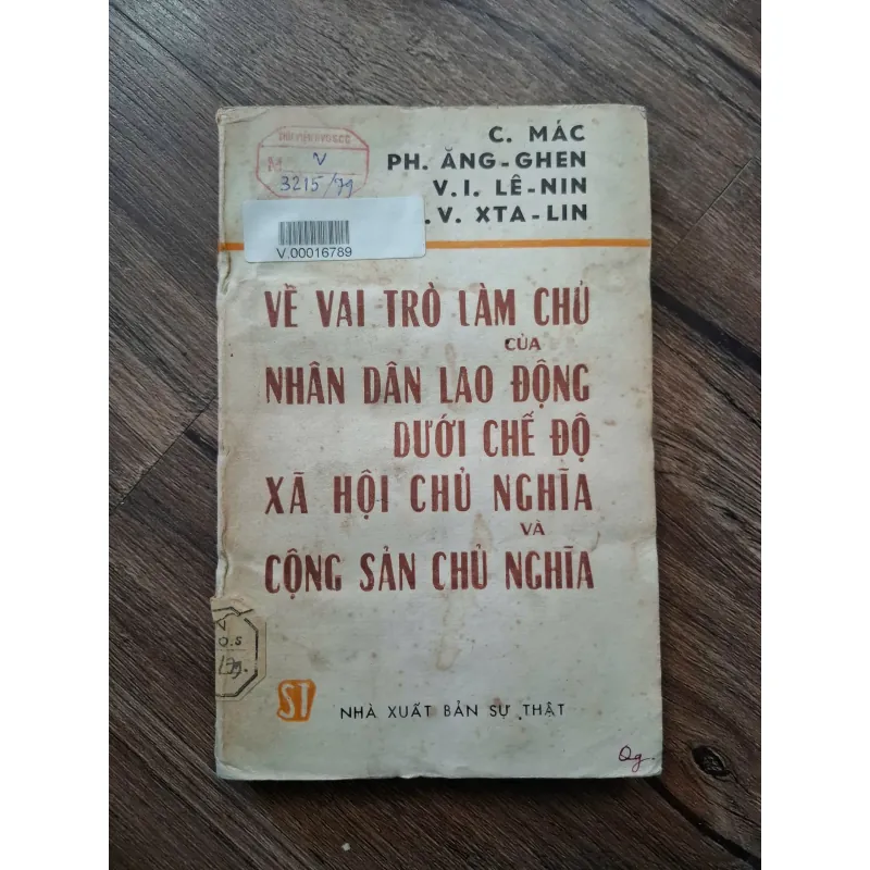 VỀ VAI TRÒ LÀM CHỦ CỦA NHÂN DÂN LAO ĐỘNG DƯỚI CHẾ ĐỘ XÃ HỘI CHỦ NGHĨA VÀ CSCN 716150