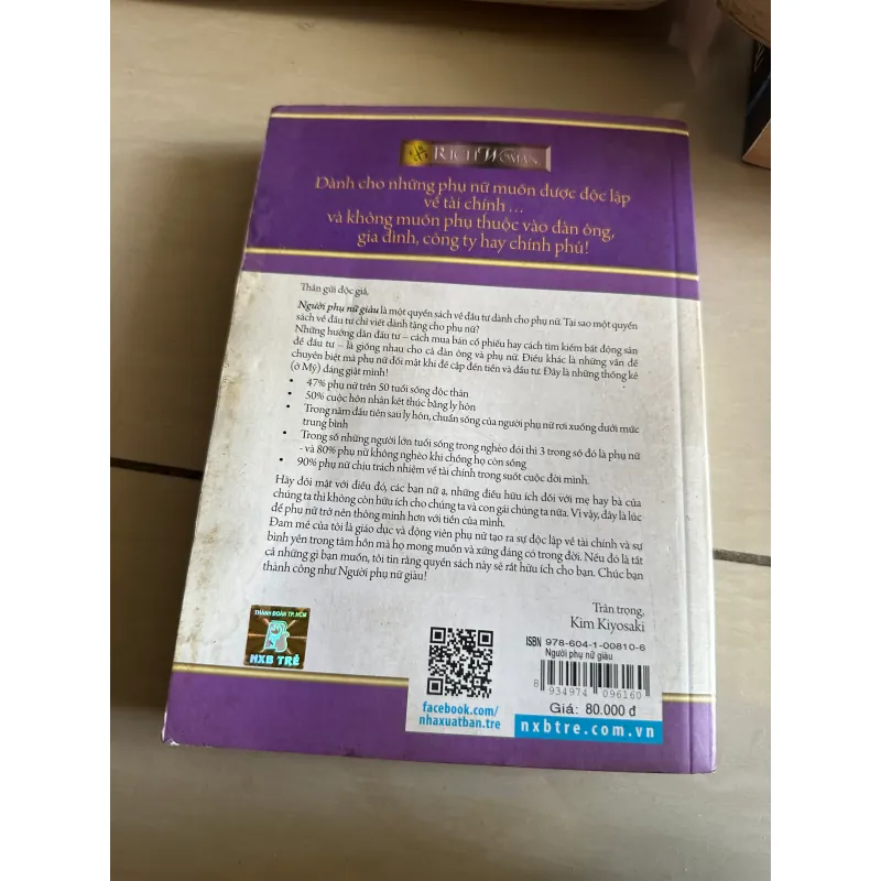 Sách Phụ Nữ Giàu - Kim Kiyosaki mới 90% 797784