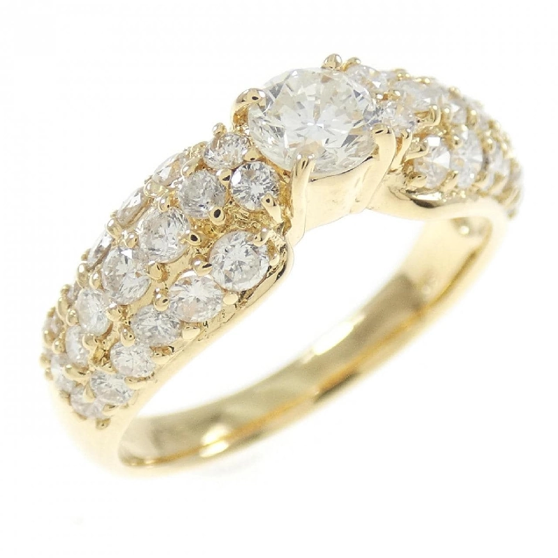 Nhẫn kim cương K18YG 0.33CT 672649