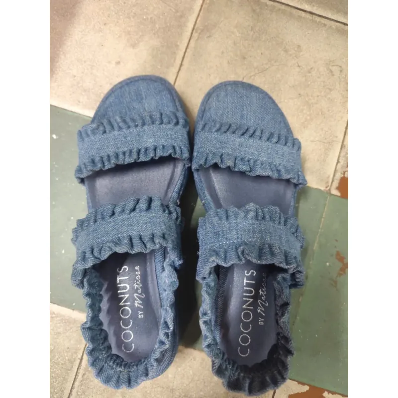 Giày đế bằng nữ - xanh denim - chính hãng + Đã mang 2 lần, mới 90% 779181