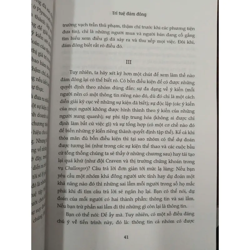 TRÍ TUỆ ĐÁM ĐÔNG - JAMES SUROWIECKI (NGUYỄN THỊ YẾN dịch) 994615