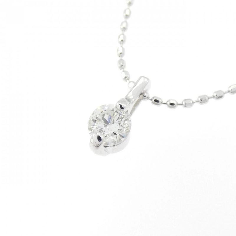 K18WG Solitaire Dây chuyền kim cương 0.18CT - Hàng hiệu Chính hãng 858278