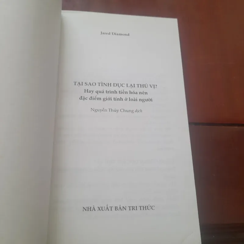 Jared Diamond - TẠI SAO TÌNH DỤC LẠI THÚ VỊ? 931009
