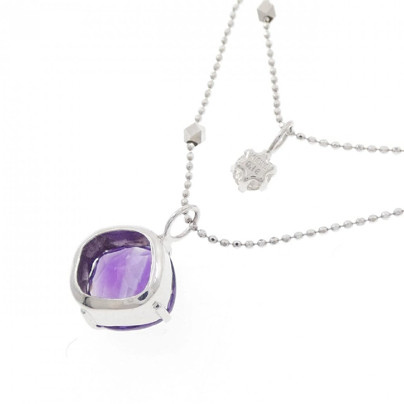 K18WG Mặt dây chuyền Amethyst 1.45CT - Hàng hiệu Chính hãng 857188