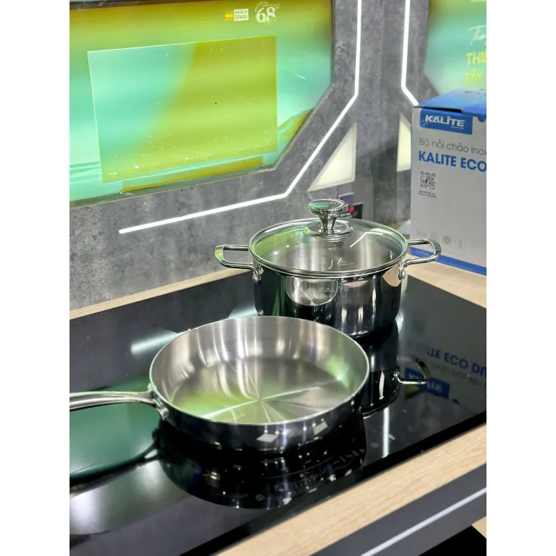 Đợi duyệt Bộ nồi chảo Kalite ECO Dual Inox 304 Bạc 745777