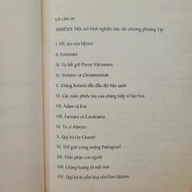 Mimesis, phương thức thể hiện thực tại trong văn học phương Tây - Erich Auerbach 1004202