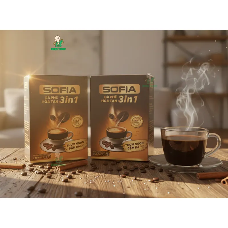 (Combo 2 Hộp) Cà Phê Hòa Tan 3in1 SOFIA - 1 Gói Cafe 16g 738016