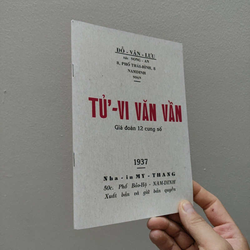 Tử Vi Văn Vần - Đỗ Văn Lưu tức Song An 477359