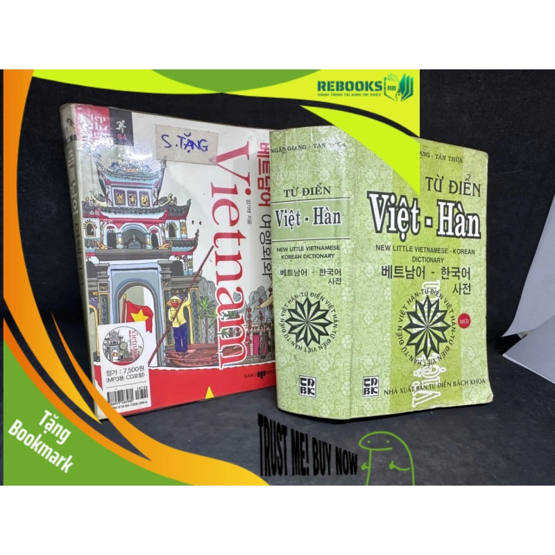 (TẶNG BOOKMARK) Từ Điển Việt - Hàn, Có sách tặng kèm - 1304 RBK 937886
