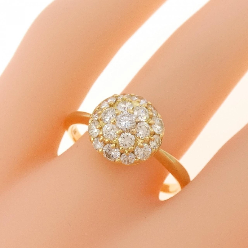 Nhẫn kim cương K18YG 1.01CT 667015